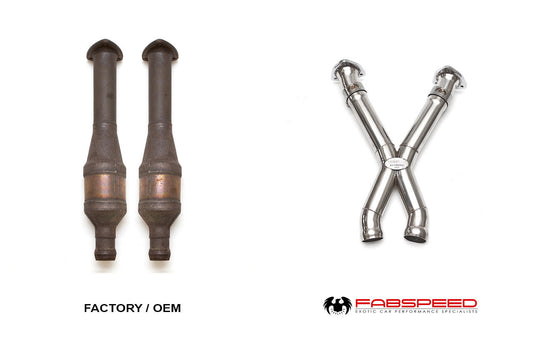 Fabspeed Aston Martin V12 Vantage link comp. X-Pipe (FS.ASM.VNTV12.CBXP)