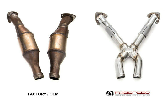 Fabspeed Aston Martin V8 Vantage 2nd link comp.X-Pipe (FS.ASM.VNTV8.SCBX)