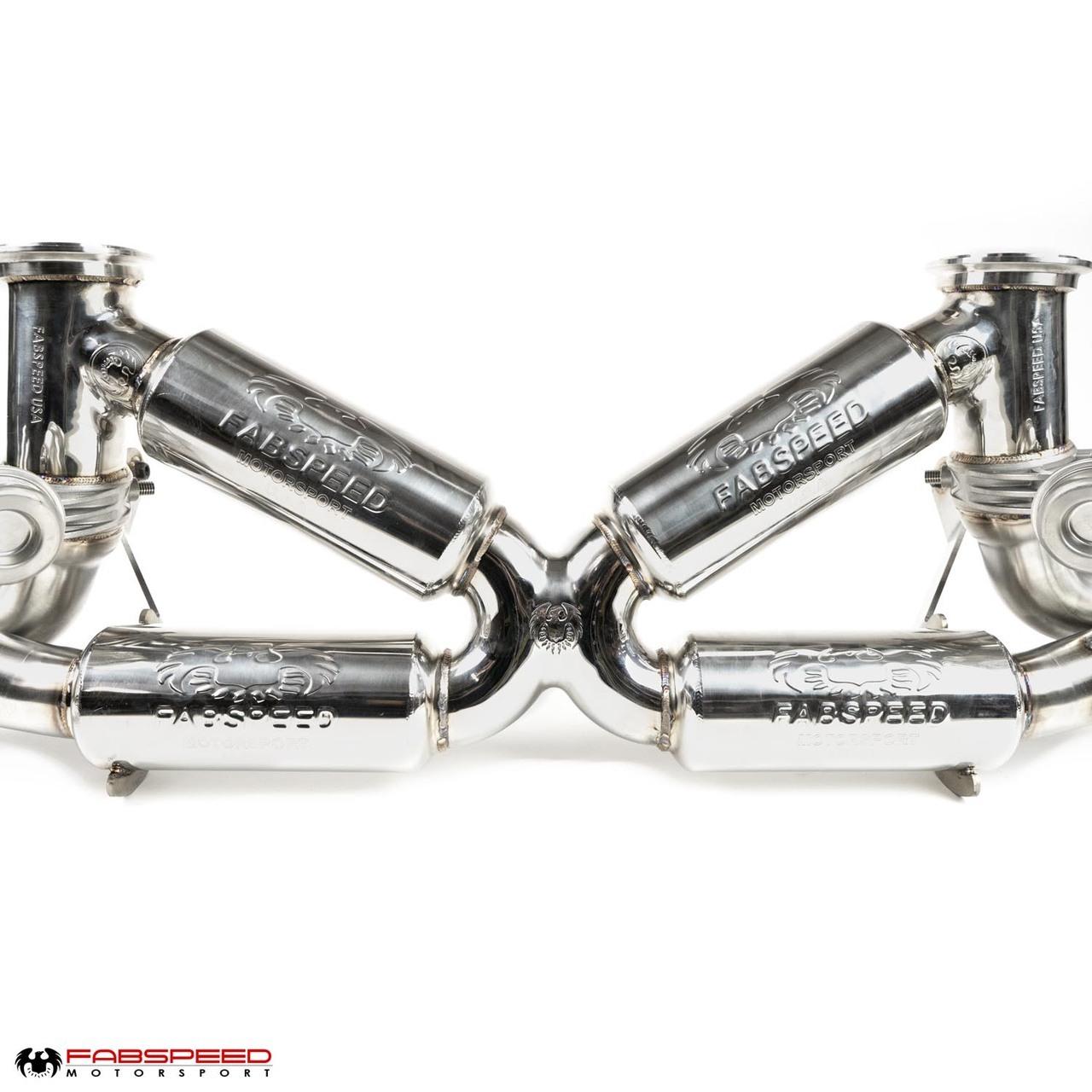 Fabspeed Audi R8 V10 Valvetronic Supersport X-Pipe Exhaust System 2016 - 2018 (FS.AUD.R817V10.VLV)