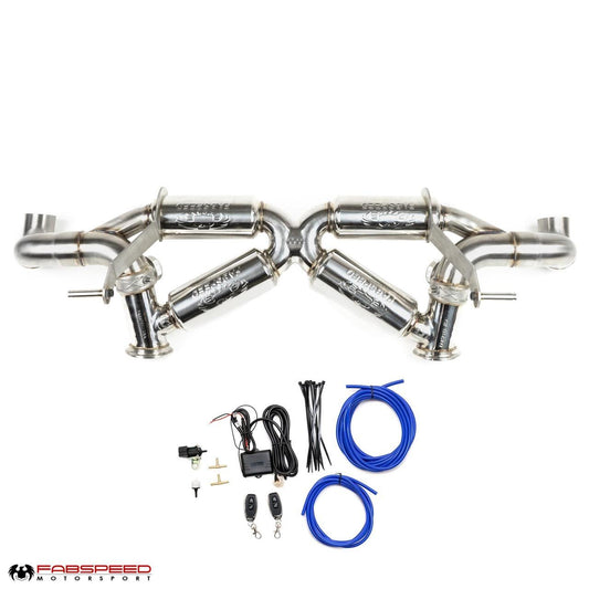 Fabspeed Audi R8 V10 Valvetronic Supersport X-Pipe Exhaust System 2009-2015 (FS.AUD.R8V10XX.VLV)