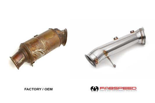 Fabspeed BMW 335i & 435i F30/F32 link comp. Downpipe (FS.BMW.F3XX.CBDP)