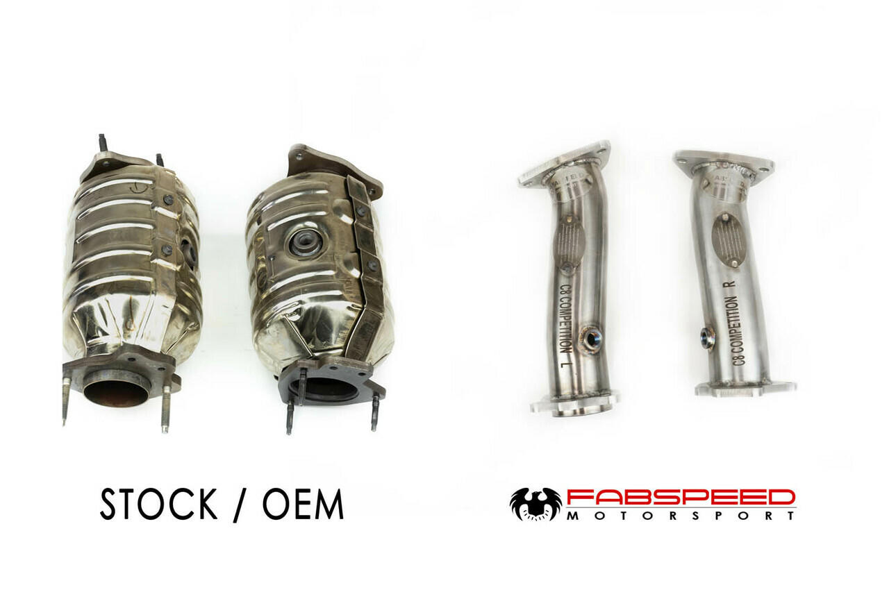 Fabspeed Chevrolet Corvette C8 link comp. Pipes 2020 Onwards (FS.CHEVY.C8.CB)