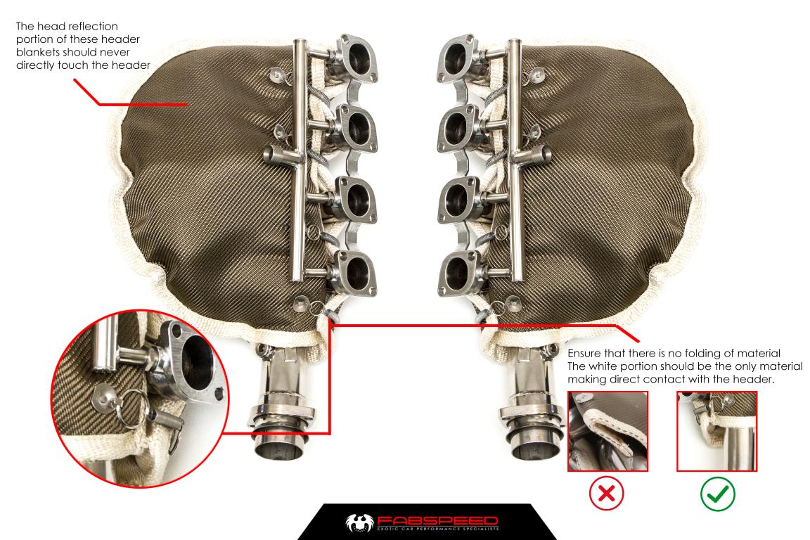 Fabspeed Ferrari 360 High Performance Header Blankets 1999-2005 (FS.FER.360.HDRBL)