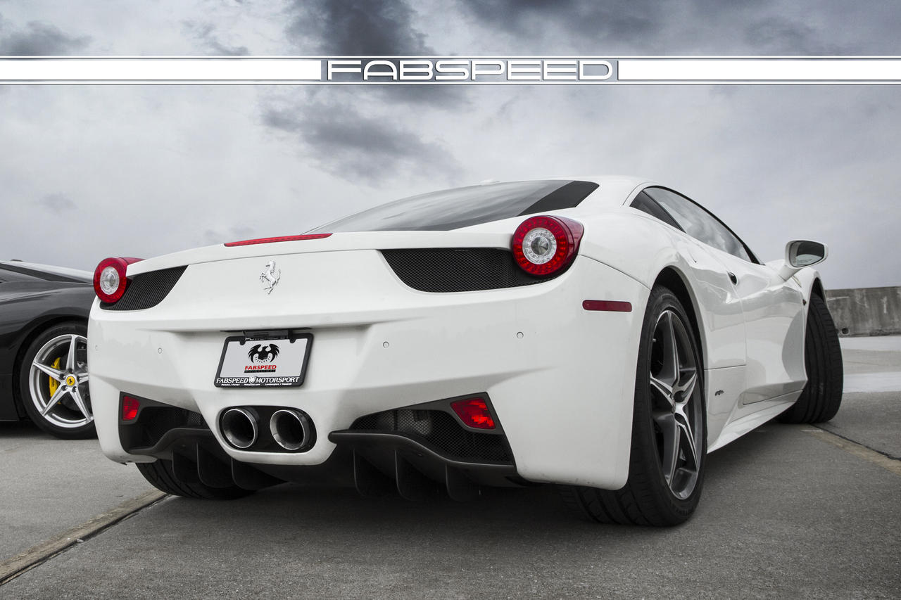 Fabspeed Ferrari 458 Italia Challenge Style Dual Exhaust Tips 2010-2015 (FS.FER.458.DLTPX)