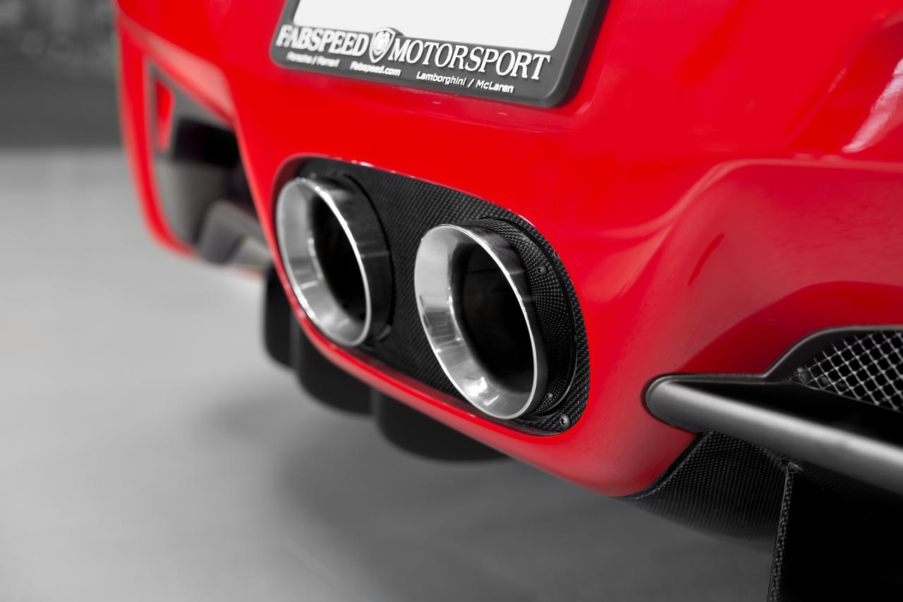 Fabspeed Ferrari 458 Italia Challenge Style Dual Exhaust Tips 2010-2015 (FS.FER.458.DLTPX)