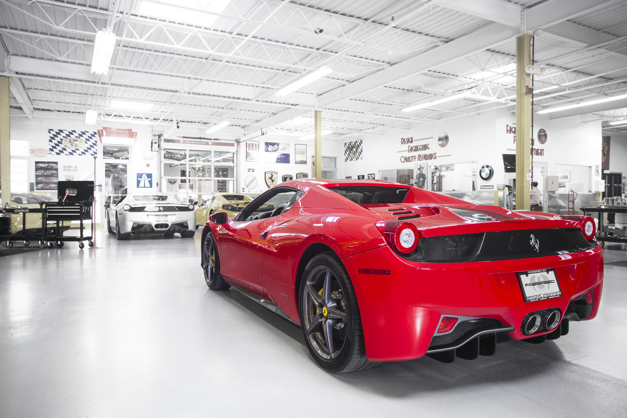 Fabspeed Ferrari 458 Italia Challenge Style Dual Exhaust Tips 2010-2015 (FS.FER.458.DLTPX)
