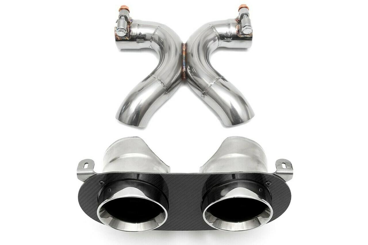 Fabspeed Ferrari 458 Italia Challenge Style Dual Exhaust Tips 2010-2015 (FS.FER.458.DLTPX)