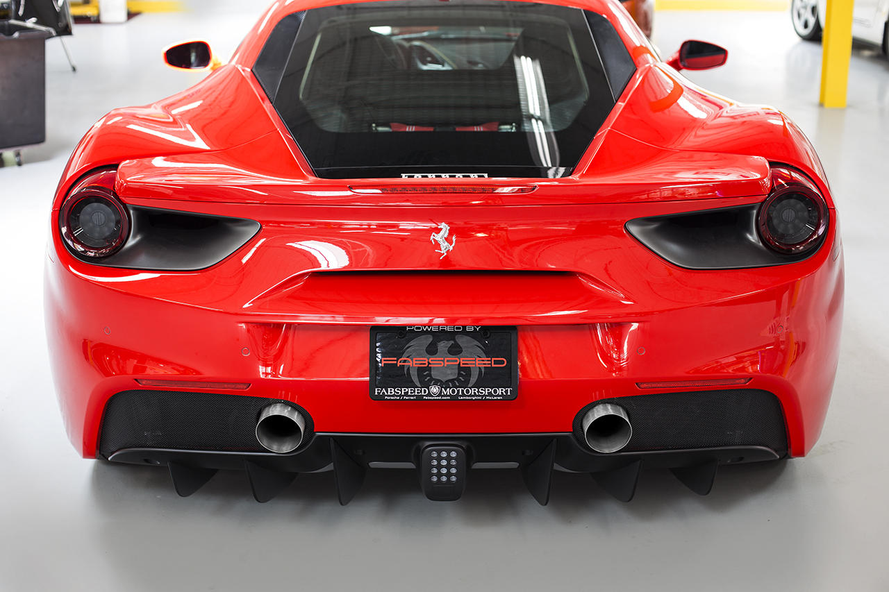 Fabspeed Ferrari 488 Challenge Style Titanium Tips (FS.FER.488.CST)