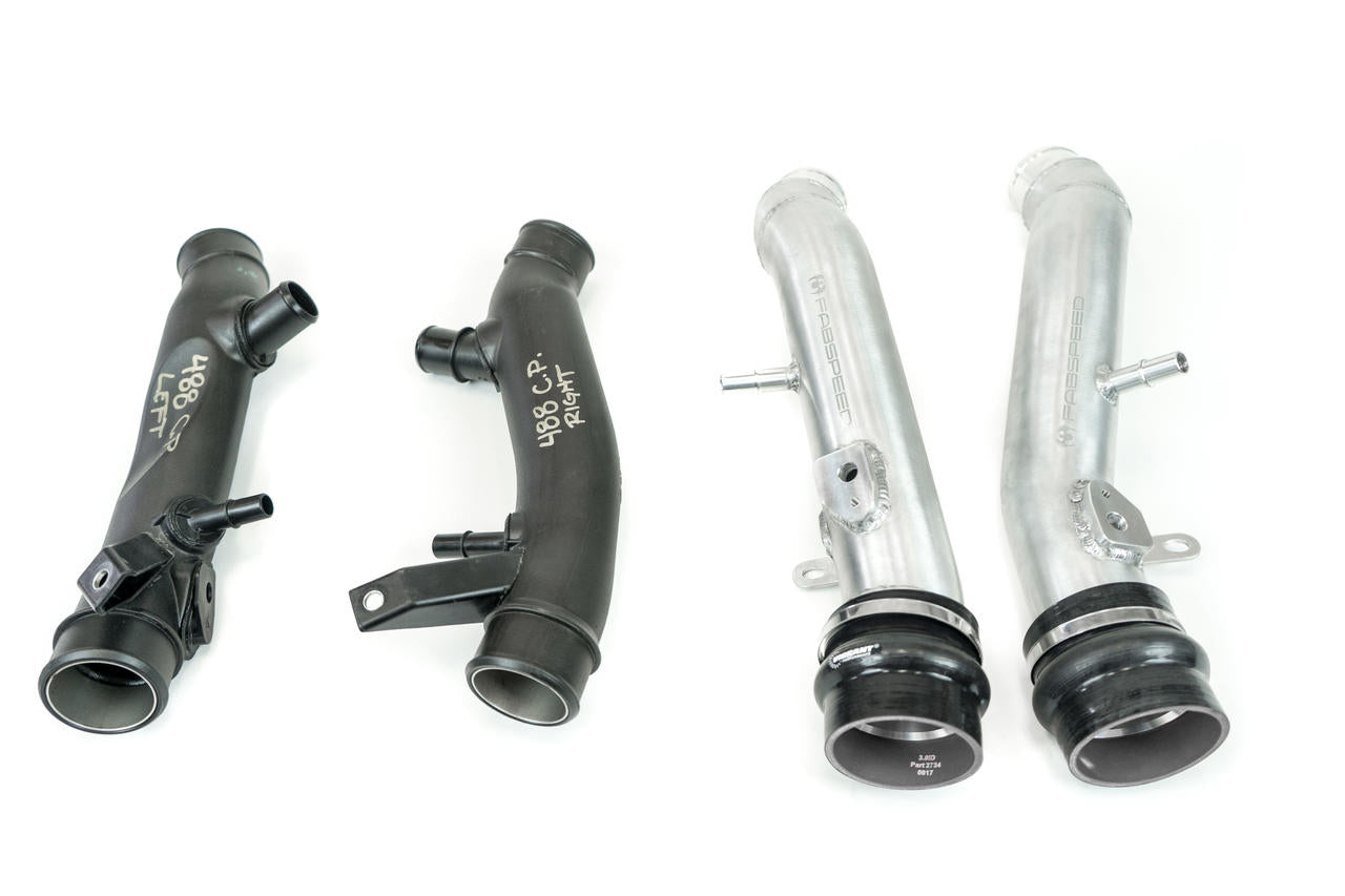 Fabspeed Ferrari 488 Pista Style Intake Charge Pipes (FS.FER.488S.CP)