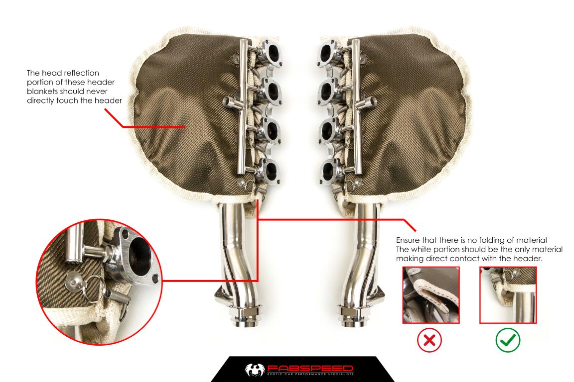 Fabspeed Ferrari F355 High Performance Header Blankets 1994-1999 (FS.FER.355.HDRBL)