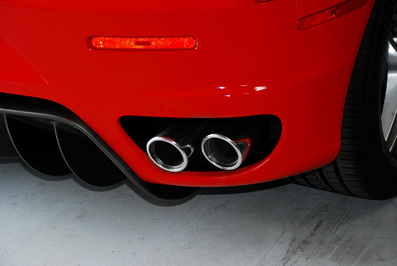 Fabspeed Ferrari F430 Polished Slip-On Tip Covers 2005-2009 (FS.FER.430.TCP)