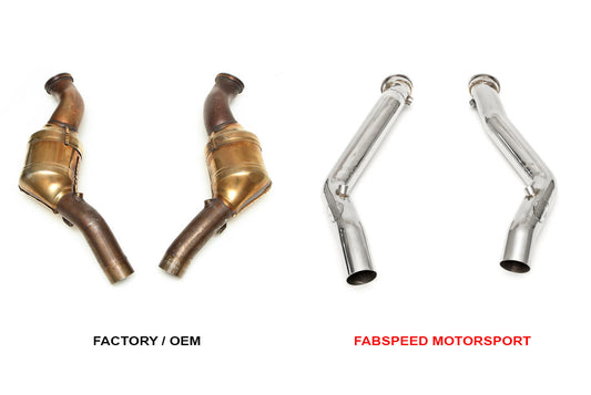 Fabspeed Maserati Ghibli link comp. Downpipes 2013 Onwards (FS.MAS.GHXX.CBDP)