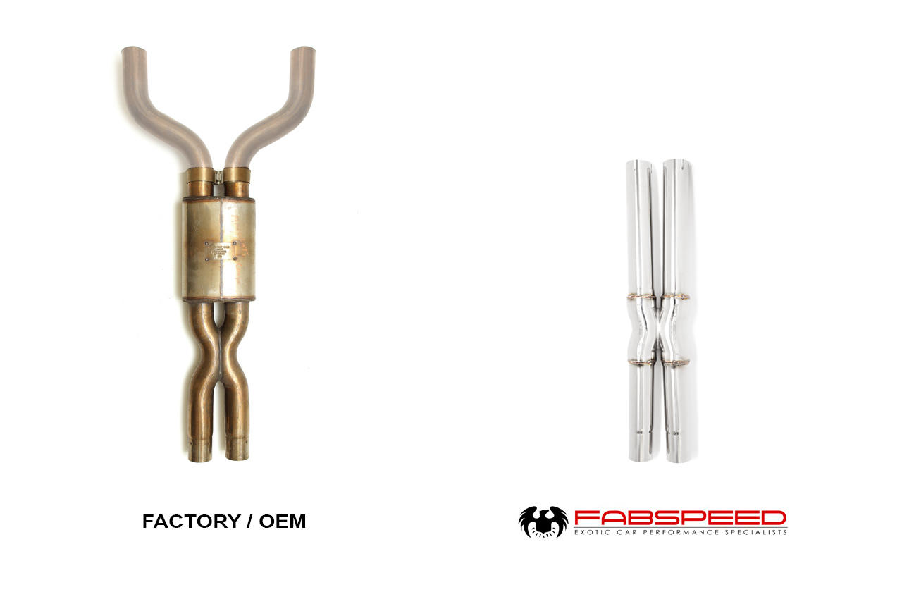 Fabspeed Maserati GranTurismo Resonator Bypass X- Pipe 2008-2019 (FS.MAS.GT.XP)