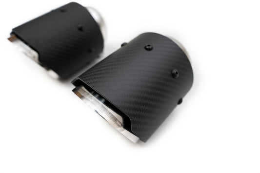 Fabspeed McLaren 570S / 570GT / 540C Deluxe Bolt-On Dual Carbon Fiber Tips (FS.MCL.570S.DTCF)