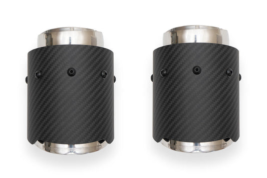 Fabspeed McLaren 570S / 570GT / 540C Deluxe Bolt-On Dual Carbon Fiber Tips (FS.MCL.570S.DTCF)