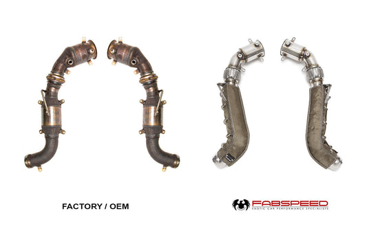 Fabspeed McLaren 650S Competition Link Pipes (FS.MCL.650S.CB)