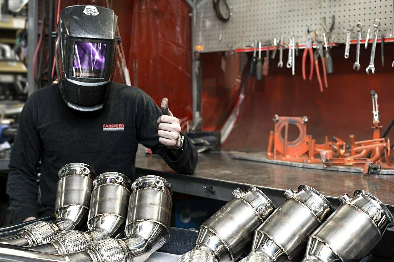 Fabspeed McLaren MP4-12C Sport Catalytic Converters 2011-2014 (FS.MCL.12C.SC)