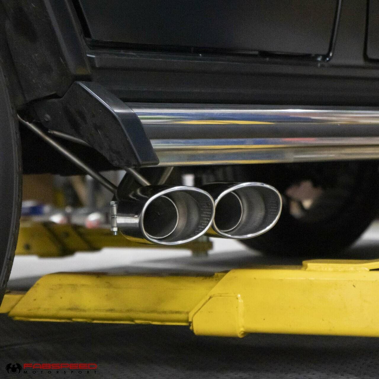 Fabspeed Mercedes-Benz G-Wagen G63 AMG Maxflo Performance Exhaust with Quad Tips 2015-2018 (FS.MER.G631518.MAXX)