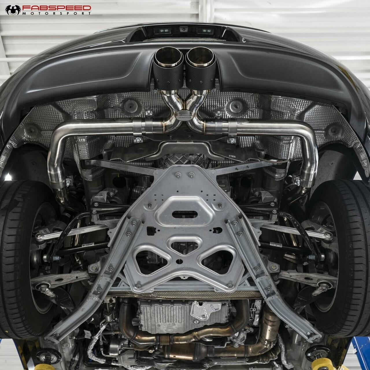 Fabspeed Porsche 718 Boxster/Cayman Maxflo Cat-Back Exhaust System 2017 Onwards (FS.POR.718.SSXX)
