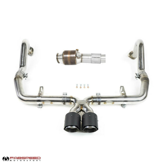 Fabspeed Porsche 718 Boxster/Cayman Maxflo Onwards Sport Cat Package 2017 Onwards (FS.POR.718.MAXXR)