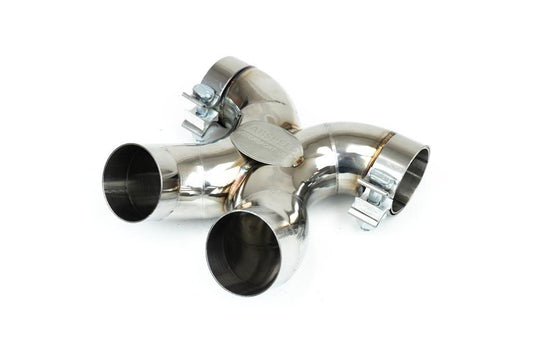 Fabspeed Porsche 718 Boxster/Cayman Maxflo True X-Pipe with Dual Tips 2017 Onwards (FS.POR.718.DLTXX)