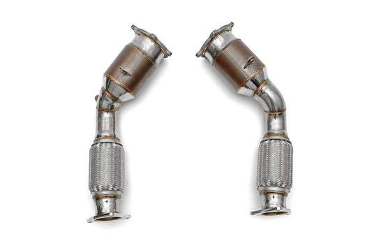 Fabspeed Porsche 955 Turbo / Turbo S Primary Sport Catalytic Converters 2002-2007 (FS.POR.955T.PSC)