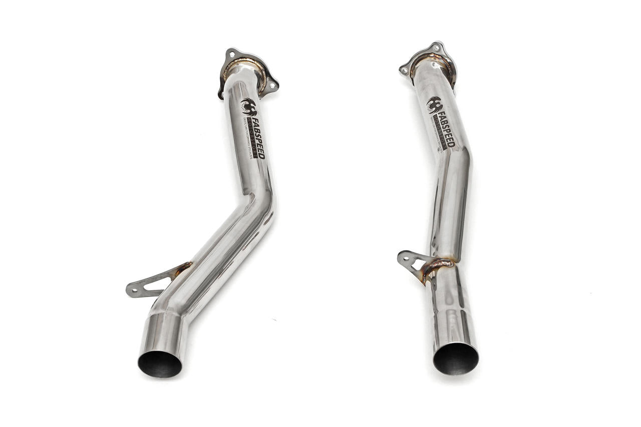 Fabspeed Porsche 958 Turbo / Turbo S Secondary Competition Link Pipes 2011-2014 (FS.POR.958T.CB)