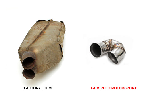 Fabspeed Porsche 964 Turbo 965 / C2 Turbo Secondary Muffler Bypass Pipe 1990-1994 (FS.POR.964T.SMB)