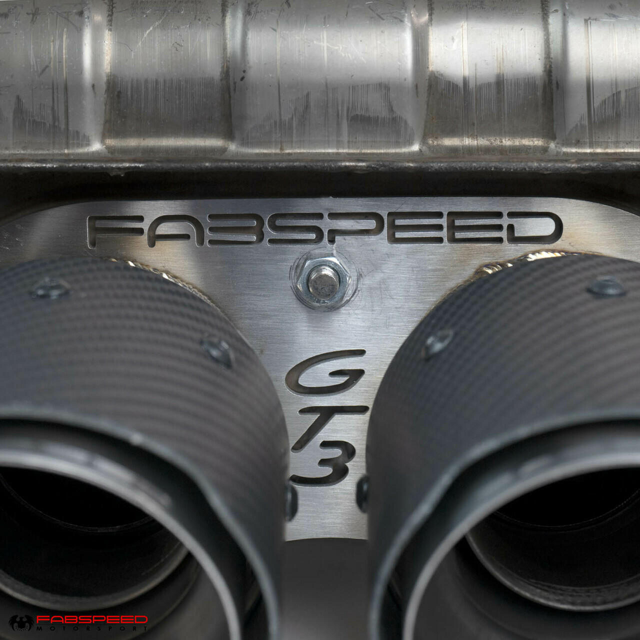 Fabspeed Porsche 981 Cayman GT4 / Spyder Valvetronic GT3 Muffler Conversion Kit (FS.POR.981GT4.GT3CKXR)