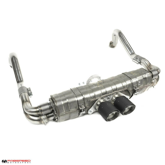 Fabspeed Porsche 981 Cayman GT4 / Spyder Valvetronic GT3 Muffler Conversion Kit (FS.POR.981GT4.GT3CKXR)