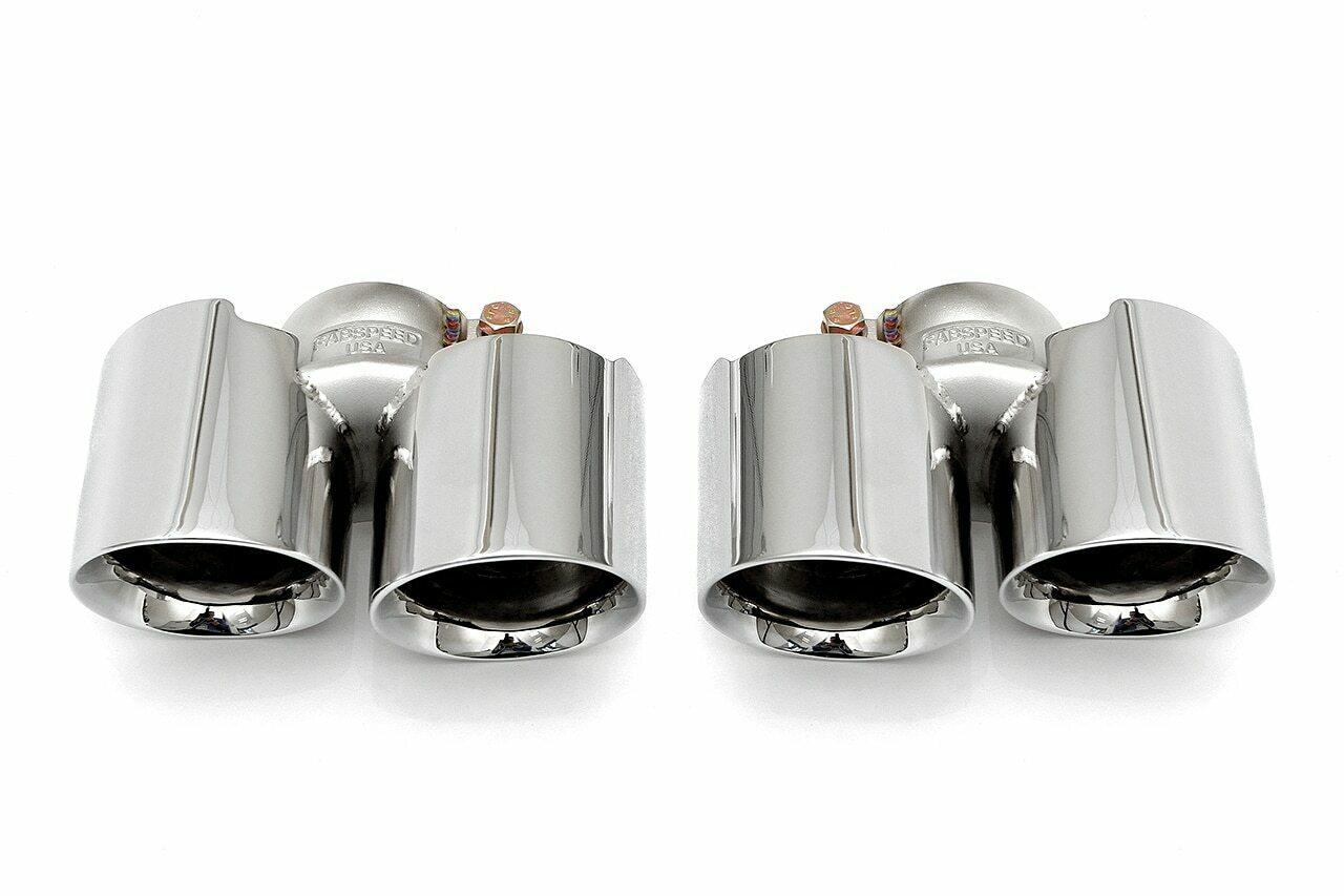 Fabspeed Porsche 991 Carrera Deluxe Quad-Style Tips NON-S / NON-PSE 2012-2016 (FS.POR.991.QDTSXX)