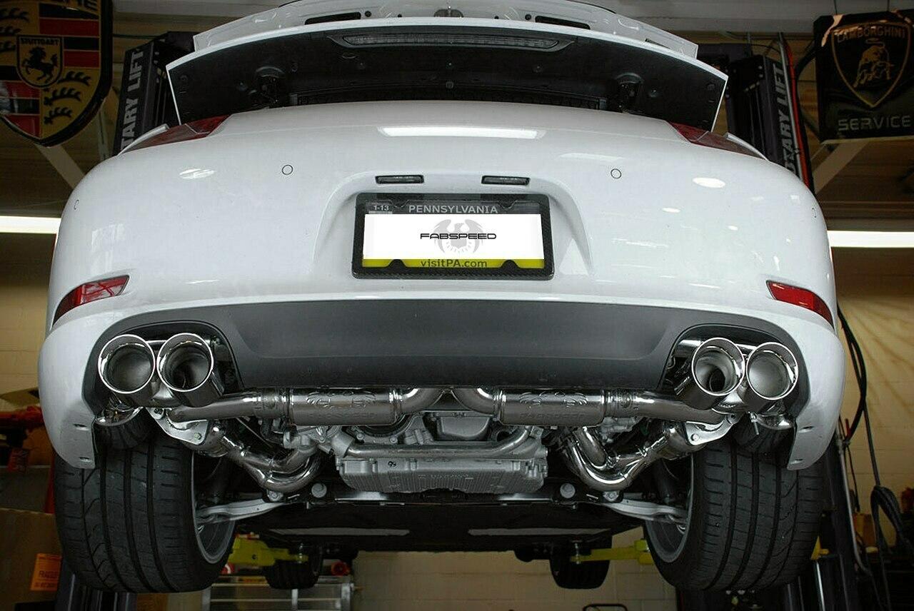 Fabspeed Porsche 991 Carrera Deluxe Quad-Style Tips NON-S / NON-PSE 2012-2016 (FS.POR.991.QDTSXX)