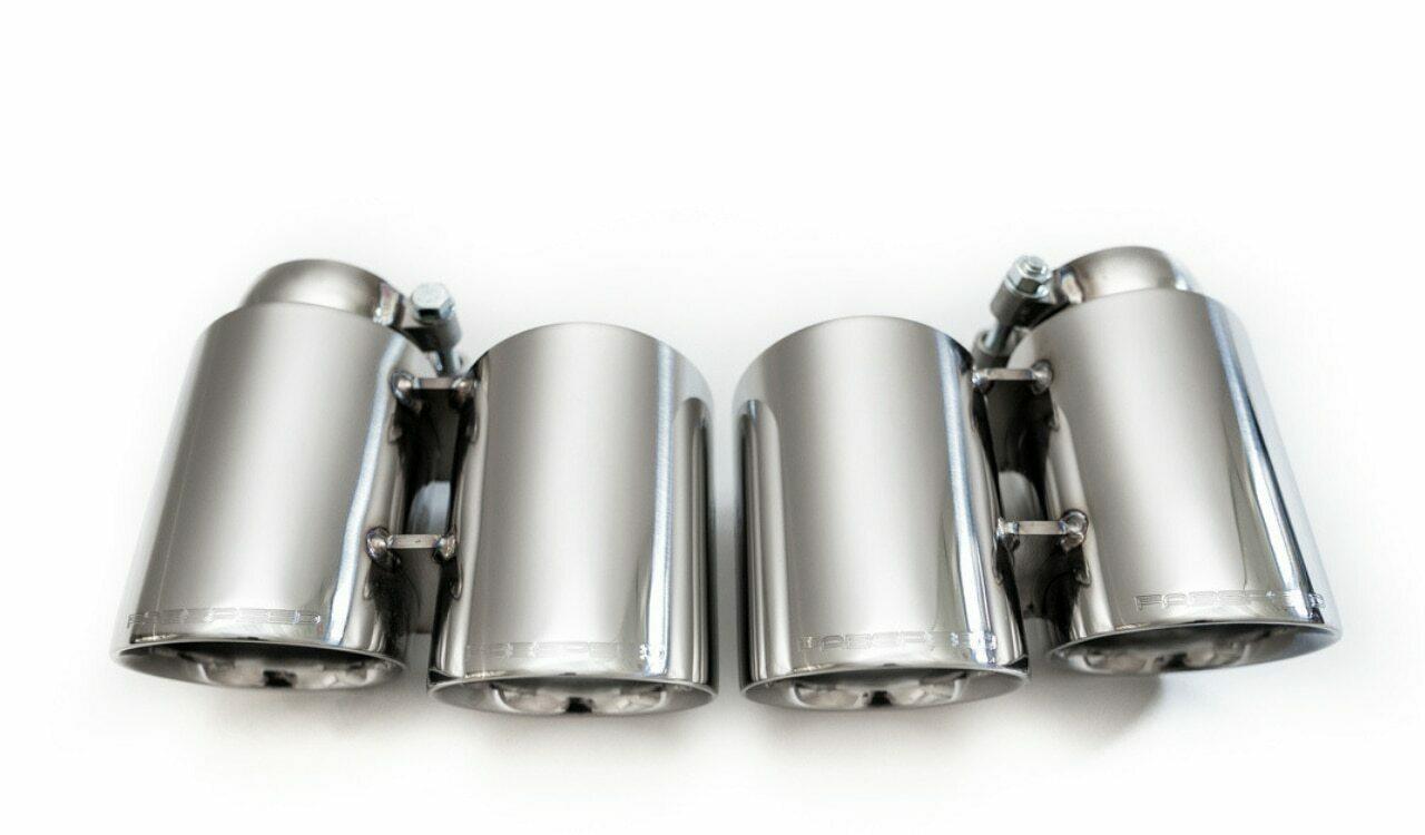 Fabspeed Porsche 991 Carrera Deluxe Quad-Style Tips PSE / Carrera S 2012-2016 (FS.POR.991.QDTDX)