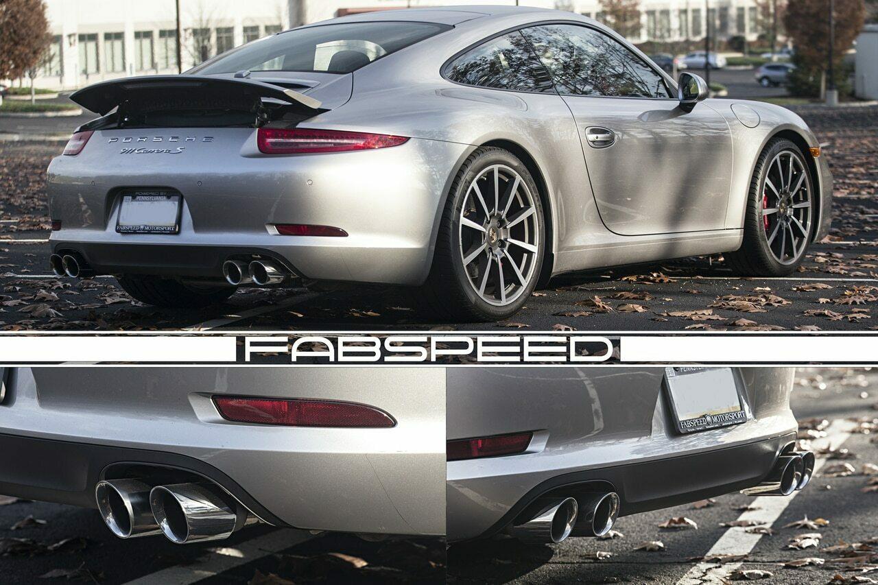 Fabspeed Porsche 991 Carrera Deluxe Quad-Style Tips PSE / Carrera S 2012-2016 (FS.POR.991.QDTDX)