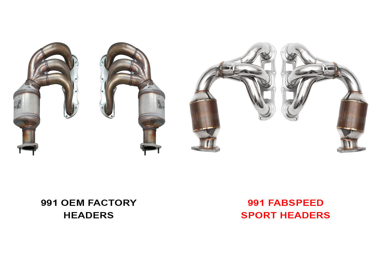 Fabspeed Porsche 991 Carrera Sport Headers 2012-2016 (FS.POR.991.SHDR)