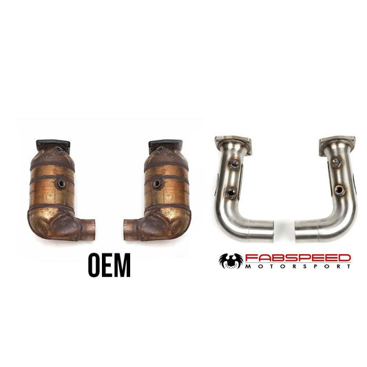Fabspeed Porsche 991 Turbo / Turbo S Competition Link Pipes 2013-2016 (FS.POR.991T.CB)