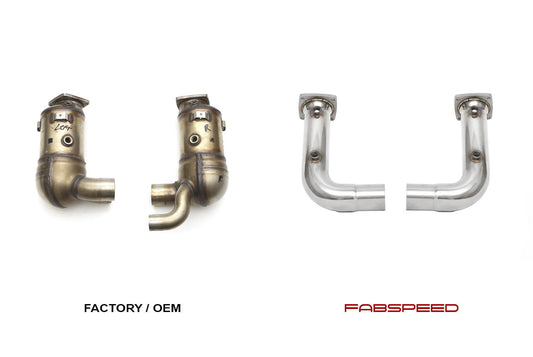 Fabspeed Porsche 991.2 Carrera link comp. Pipes for Base 2017-2019 (FS.POR.9912.CB)
