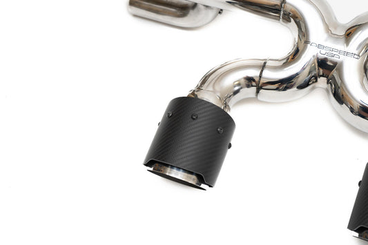 Fabspeed Porsche 991.2 Carrera Valvetronic Center Muffler Bypass X-Pipe PSE Only (FS.POR.9912.PSEVLVXX)