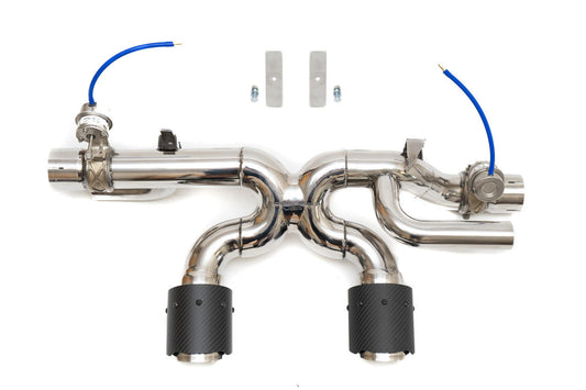 Fabspeed Porsche 991.2 Carrera Valvetronic Center Muffler Bypass X-Pipe PSE Only (FS.POR.9912.PSEVLVXX)
