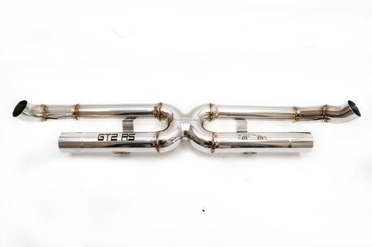Fabspeed Porsche 991.2 GT2 RS Center Muffler Bypass X-Pipe 2018 Onwards (FS.POR.9912GT2RS.CMX)
