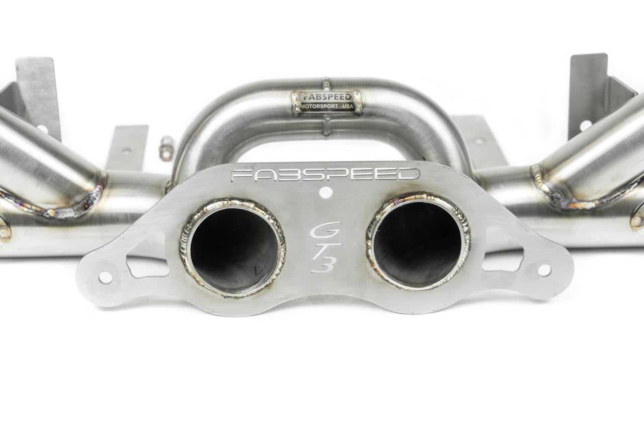 Fabspeed Porsche 991.2 GT3 / GT3 RS Center Muffler Bypass Pipe 2017- 2019 (FS.POR.9912GT3.CMBX)