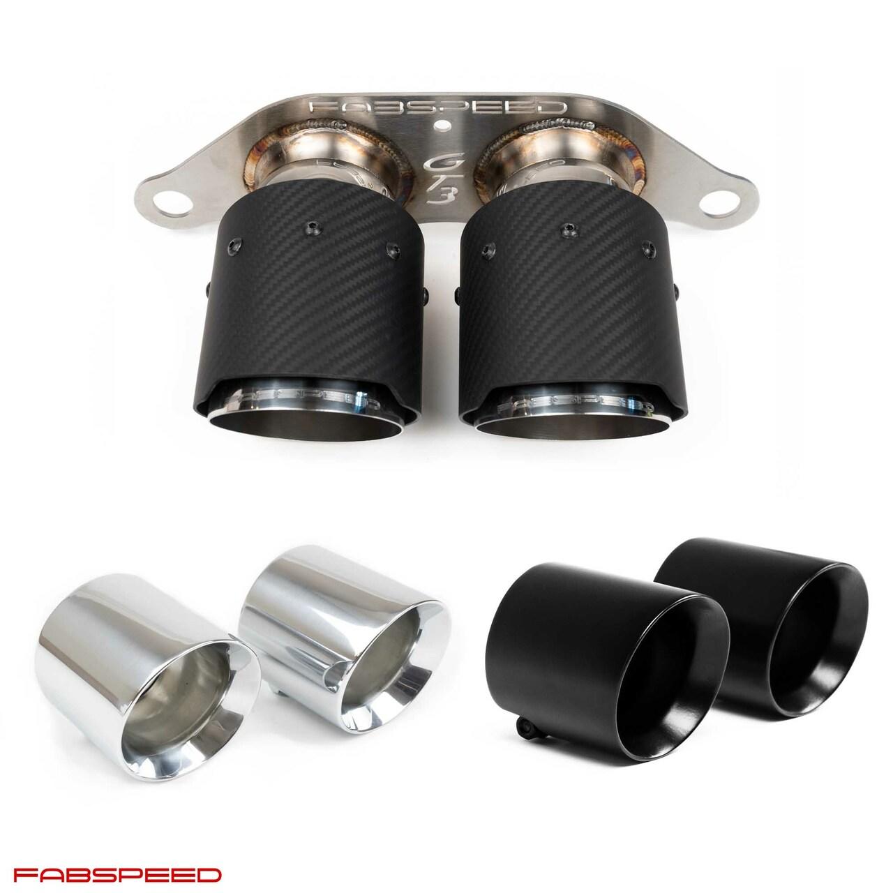Fabspeed Porsche 991.2 GT3 / GT3 RS Deluxe Dual Style Tips 2017-2019 (FS.POR.9912GT3.DLTXX)