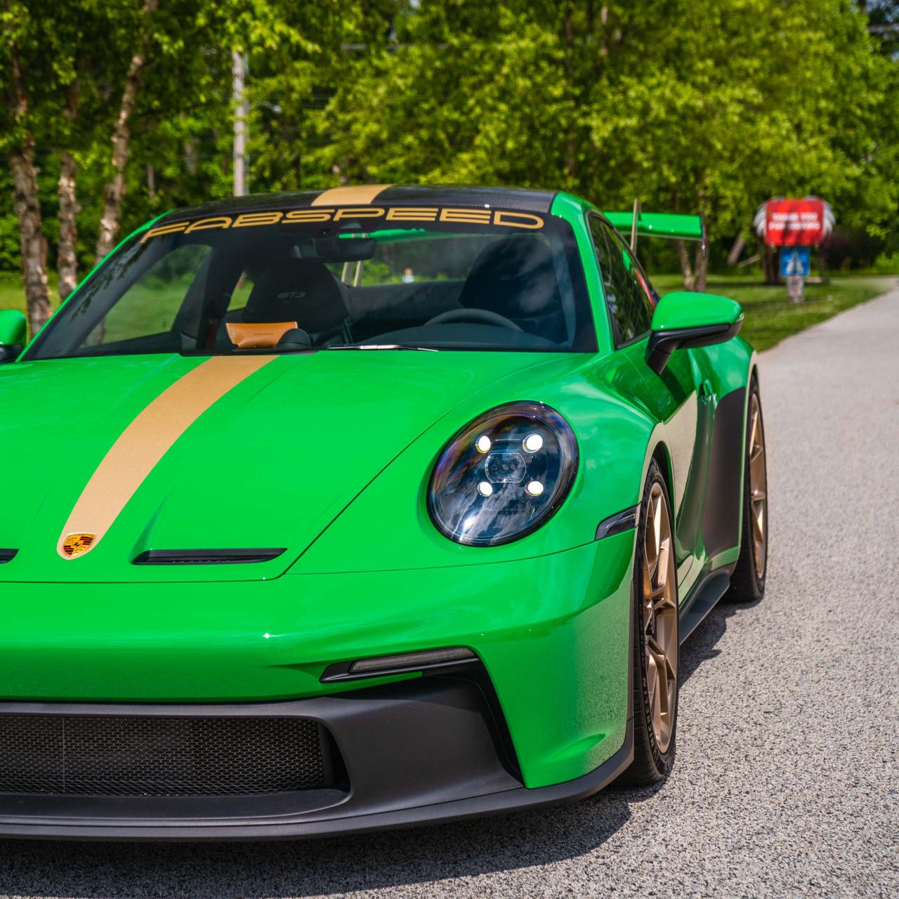 Fabspeed Porsche 992 GT3 Cup Car Style Wing Risers 2022 Onwards (FS.POR.992GT3.MWR)