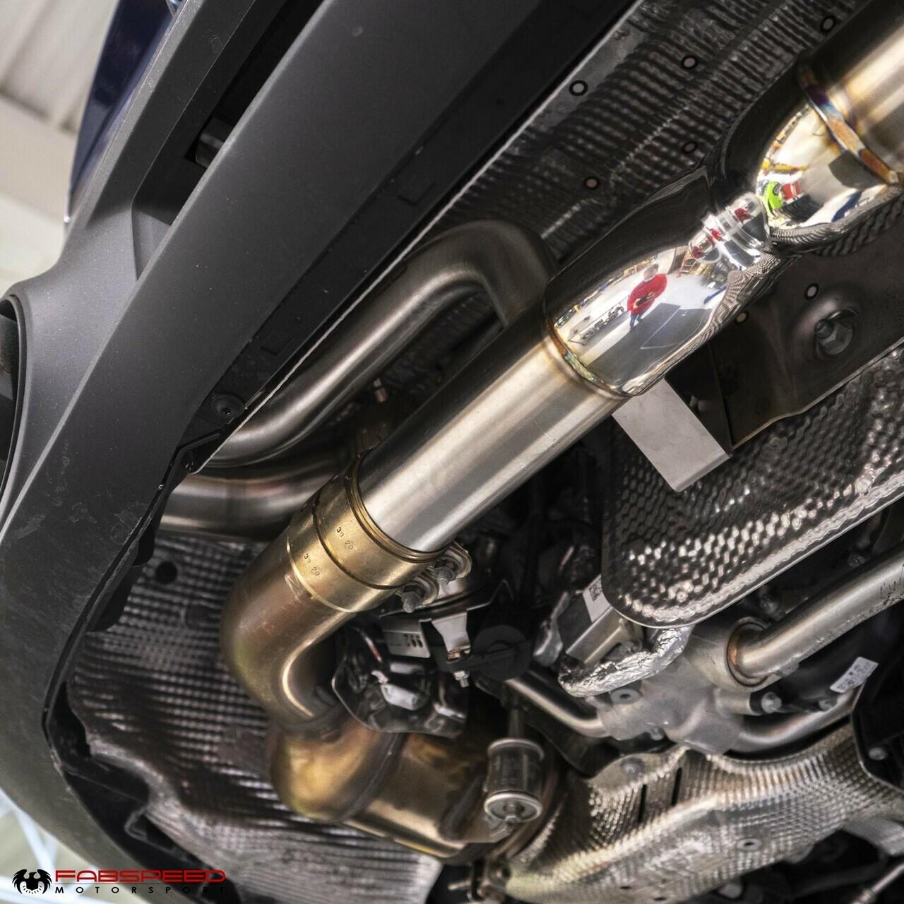 Fabspeed Porsche 992 Twin Turbo / Twin Turbo S Cat-Back Valvetronic Maxflo Exhaust System 2021 Onwards (FS.POR.992T.VLVX)