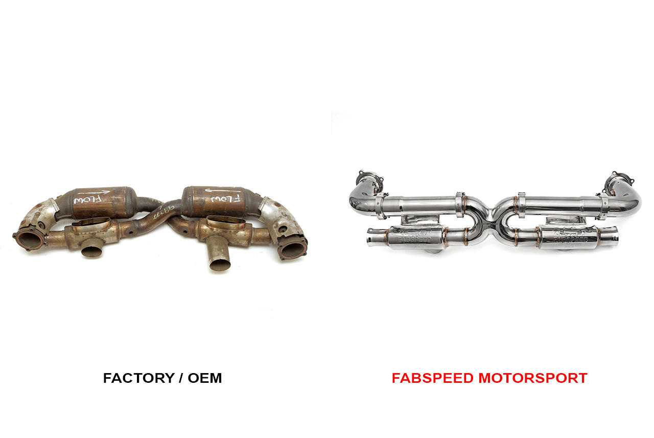 Fabspeed Porsche 993 Turbo Modular Competition Link Pipes. X-Pipe ONLY (FS.POR.993T.CBX)