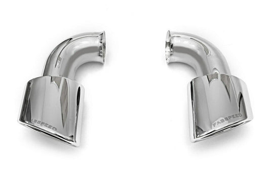 Fabspeed Porsche 993 Twin Turbo Muffler Bypass Pipes with tips 1995-1998 (FS.POR.993T.MBXR)