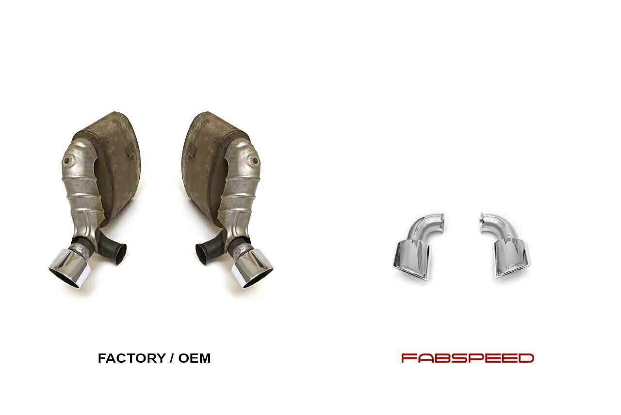 Fabspeed Porsche 993 Twin Turbo Muffler Bypass Pipes with tips 1995-1998 (FS.POR.993T.MBXR)