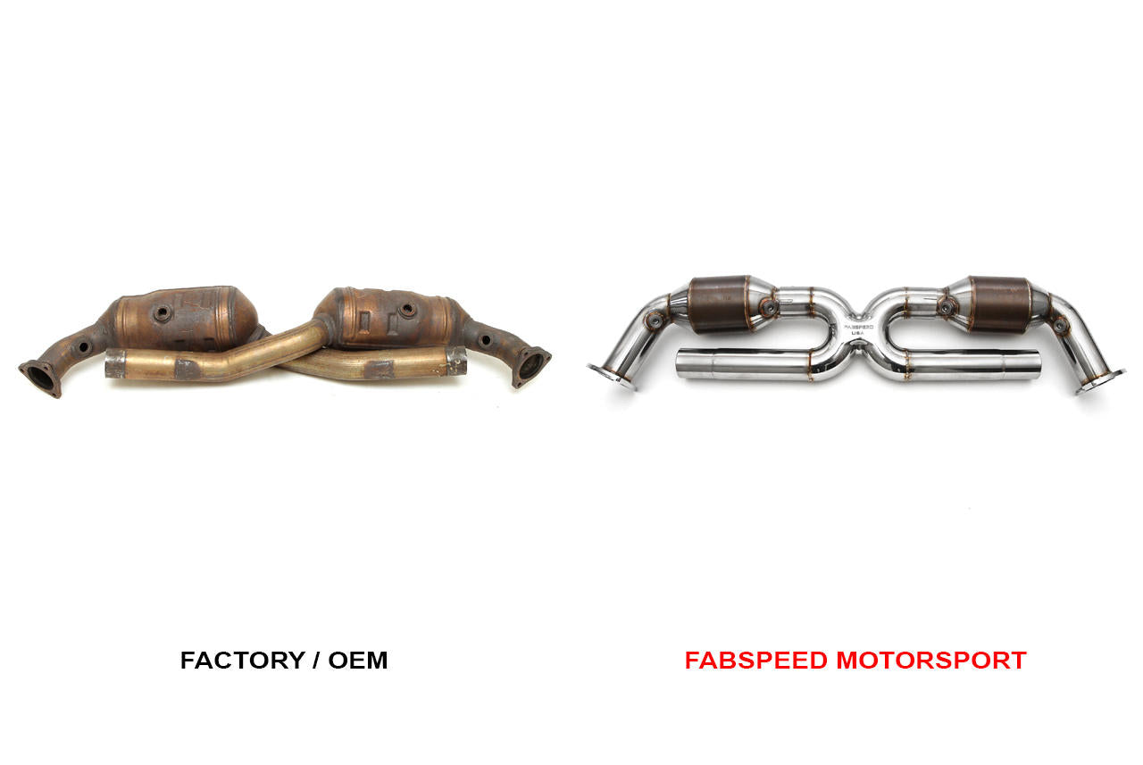 Fabspeed Porsche 996 Carrera Sport Catalytic Converter X-Pipe 1999-2004 (FS.POR.996.SCX)