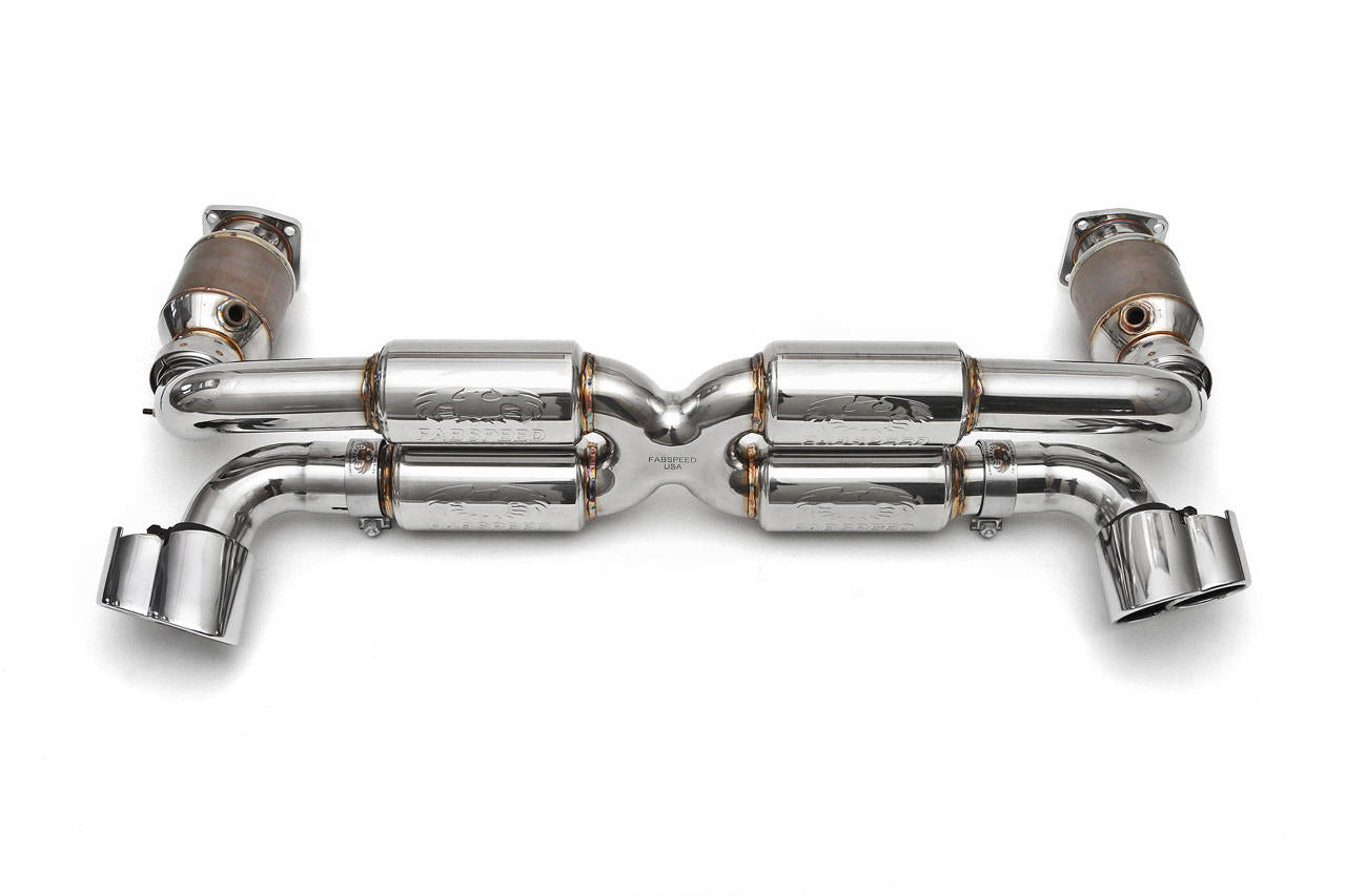 Fabspeed Porsche 996 GT2 70mm Supersport X- Pipe Exhaust System 2001-2005 (FS.POR.996GT2.SSX)