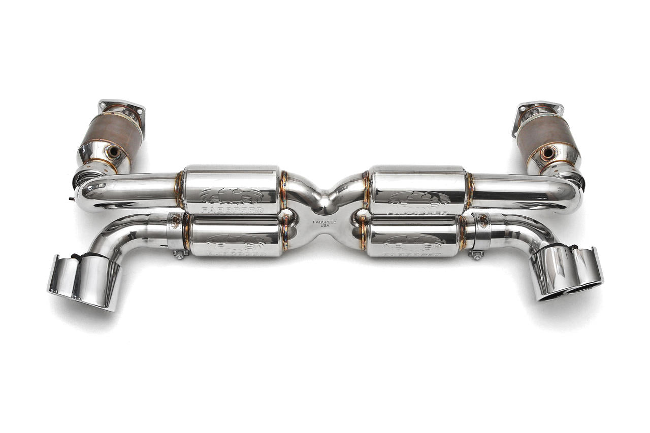 Fabspeed Porsche 996 Turbo Supersport 70mm X-Pipe Exhaust System 2000-2005 (FS.POR.996T.SSXX)